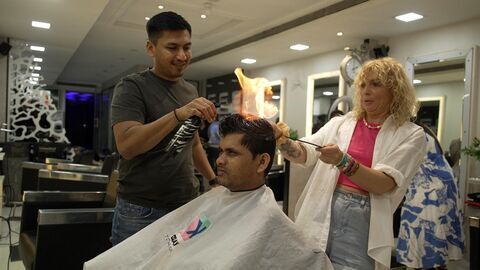 Ambre coiffure, le salon voyageur